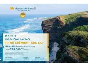 Vietnam Airlines Thông báo khai trương đường bay TP. HỒ CHÍ MINH – CHU LAI
